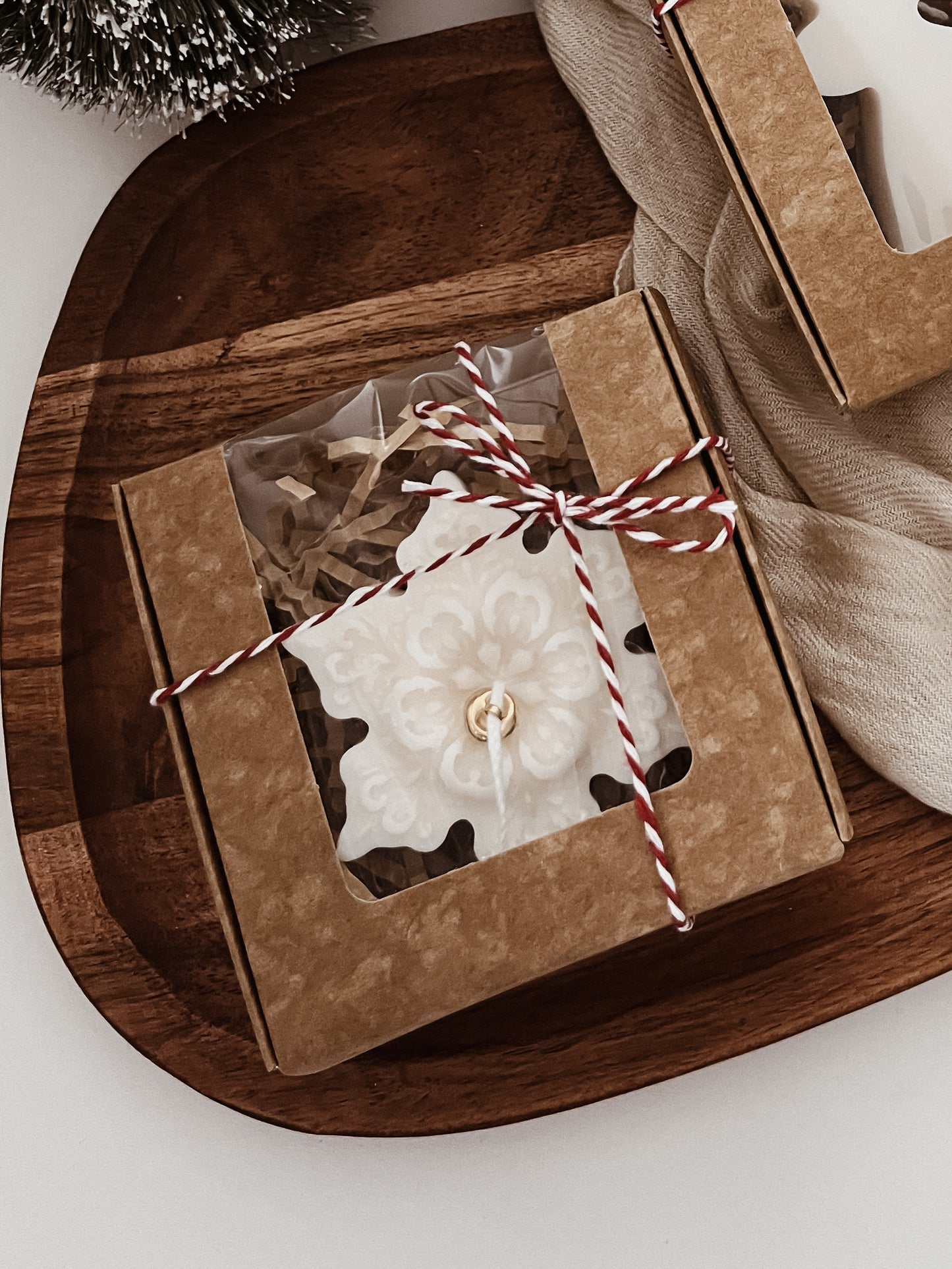 Vela Molde Floco de Neve