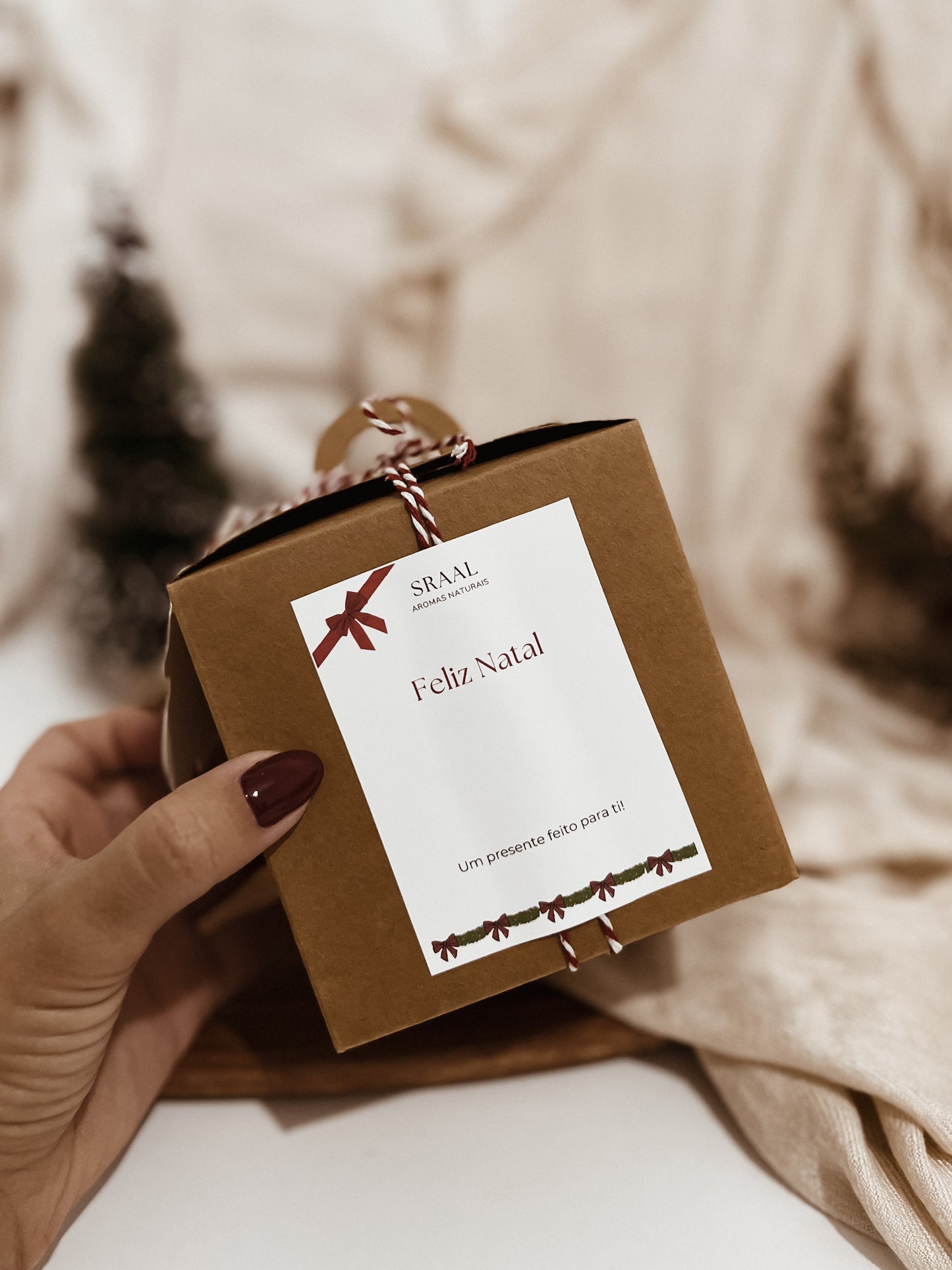 Vela Copo Feliz Natal com Floco de Neve