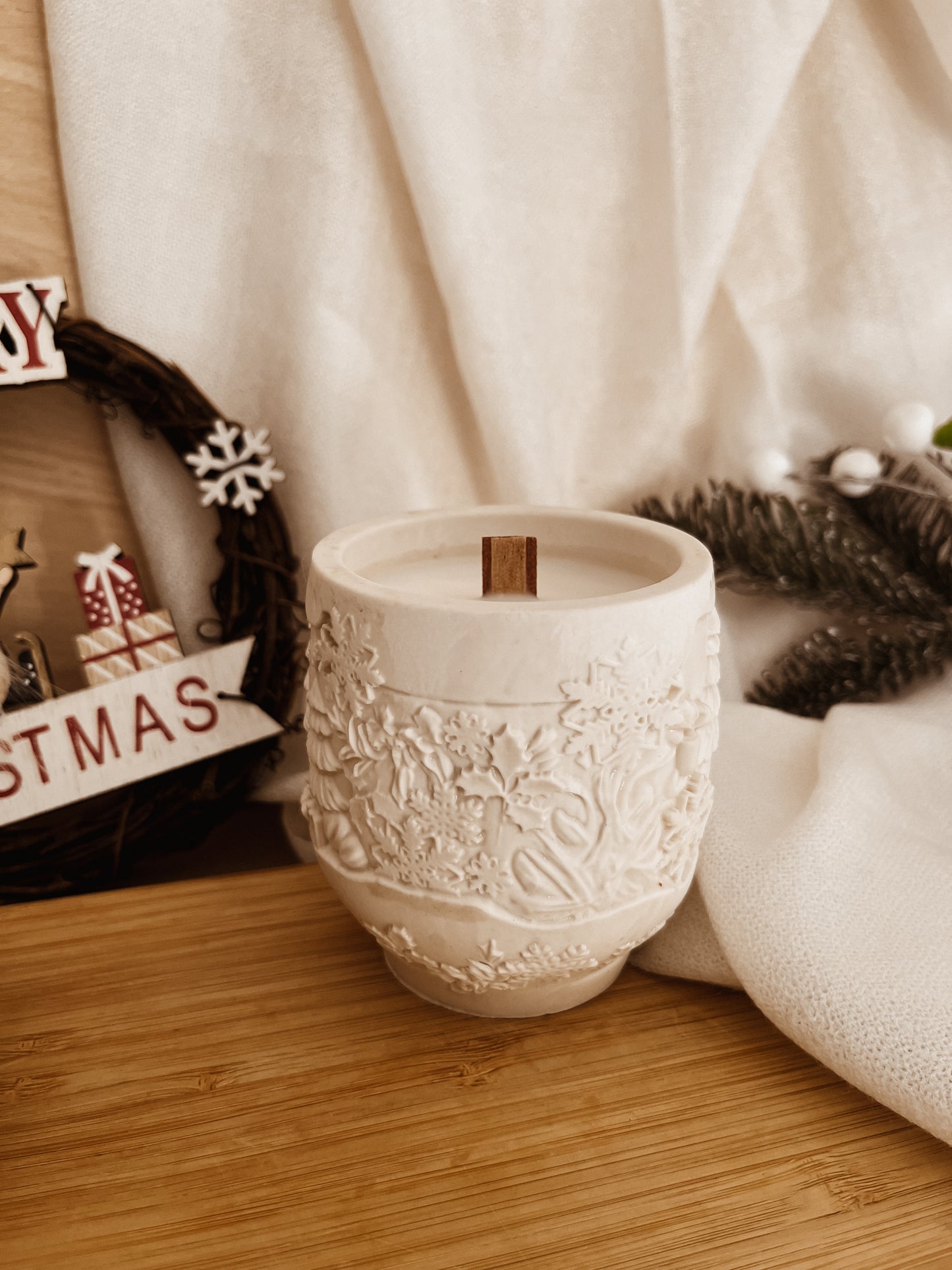 Vela em Copo - Casa de Natal