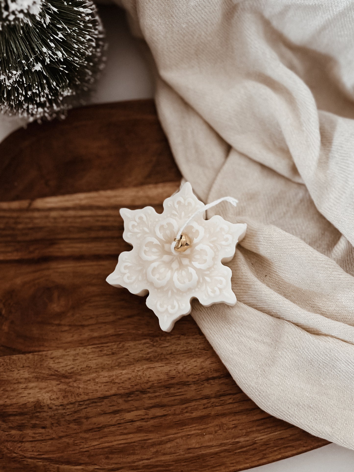 Vela Molde Floco de Neve