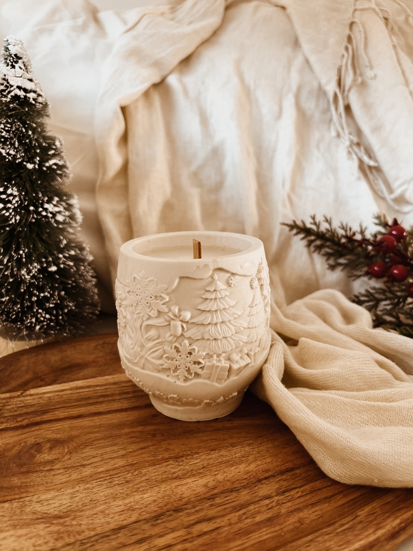 Vela em Copo - Casa de Natal