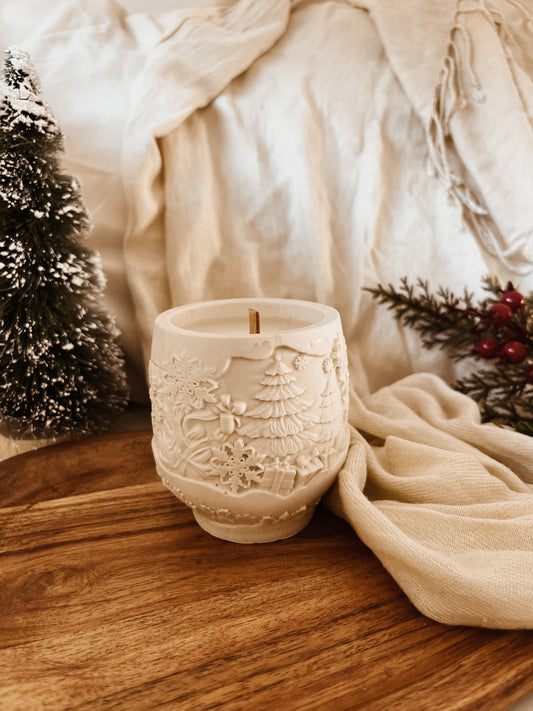 Vela em Copo - Casa de Natal