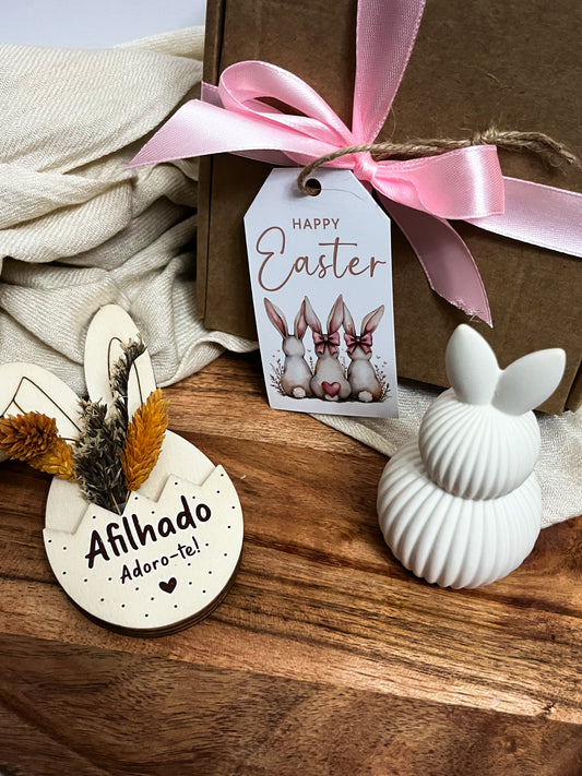 Box Presente Afilhado/Afilhada/Feliz Páscoa/Madrinha/padrinho