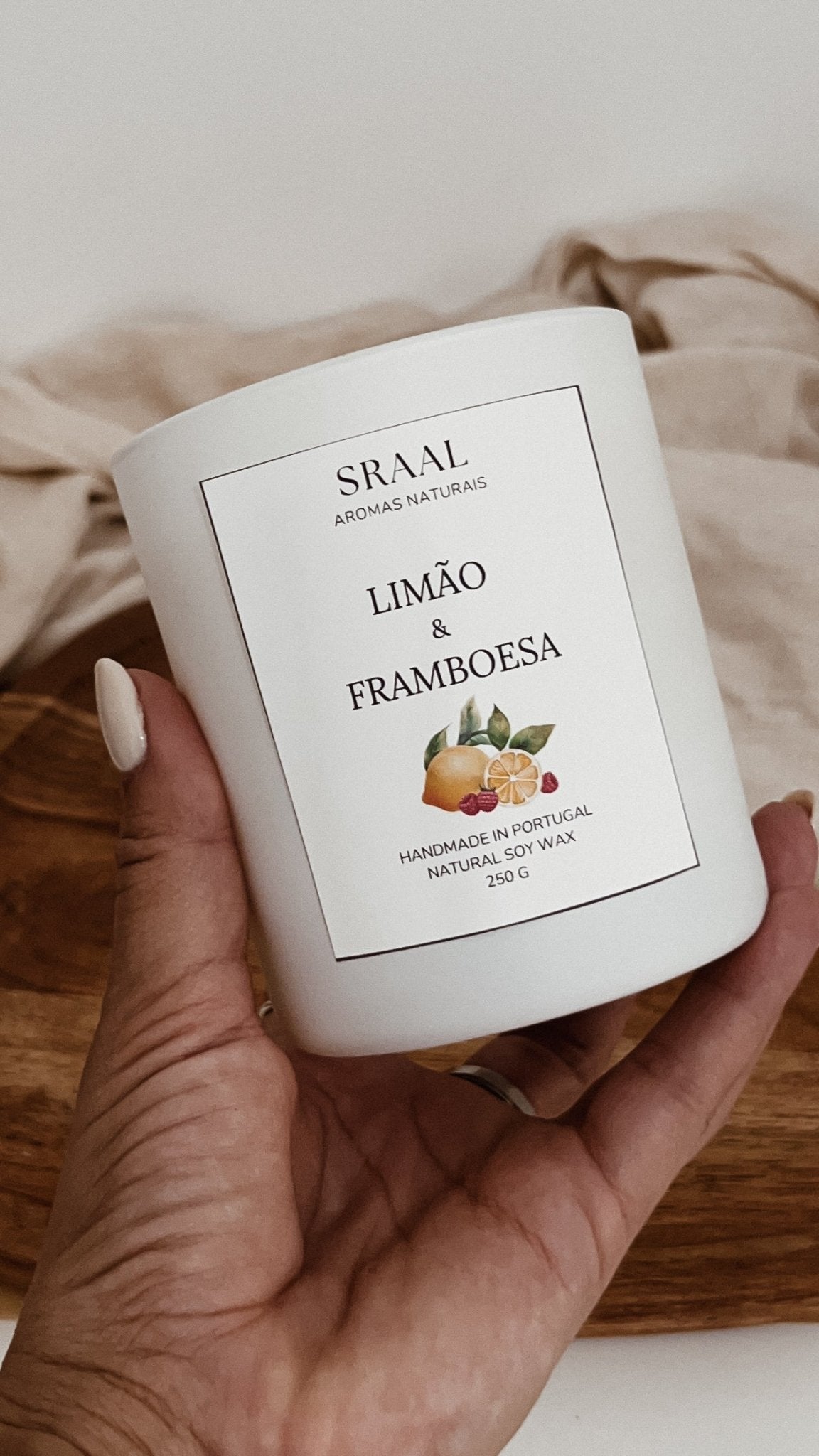 Vela Limão e Framboesa - SRAAL